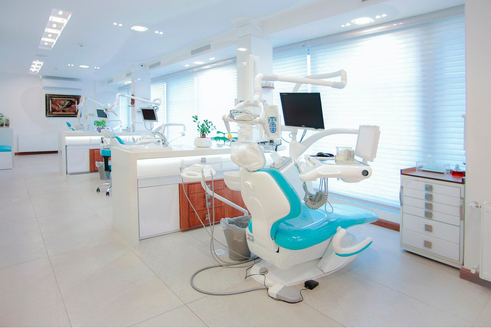 A quiet treatment room within Arc Dental Studio